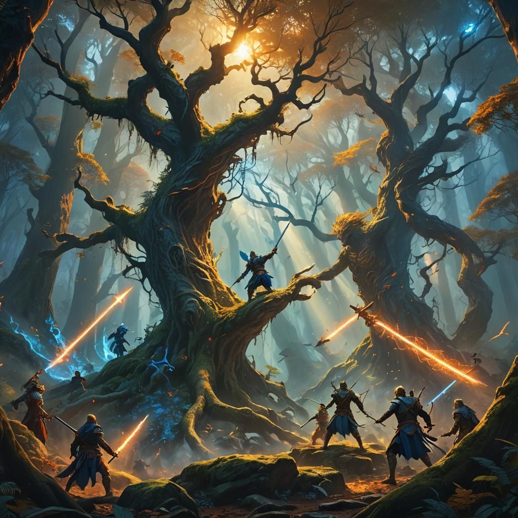 Immortals Battle for Peace in Mystical Forest