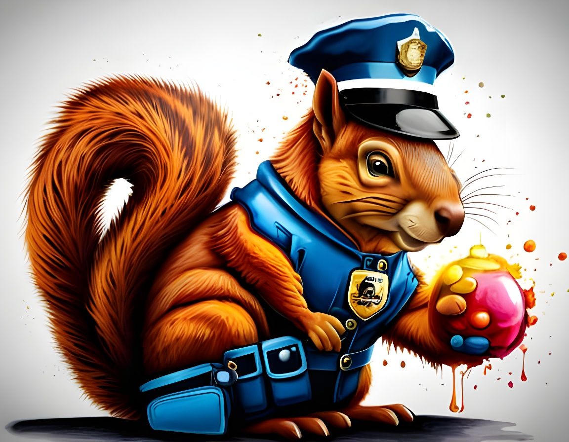 Wealthy LAPD patrolman caught a dangerous calorie bomb 🚓🐿️