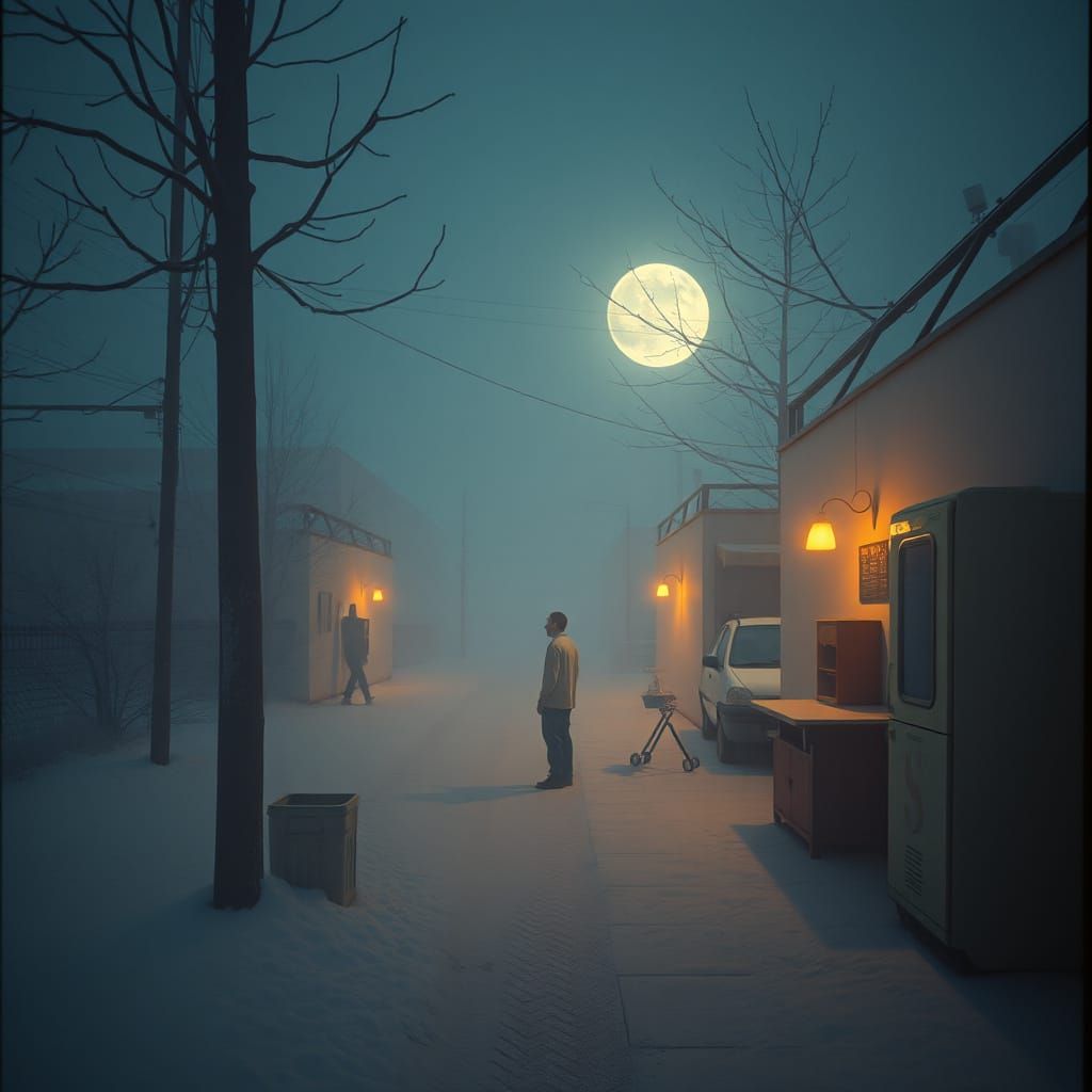 Surreal Dreamscape in Distorted Reality