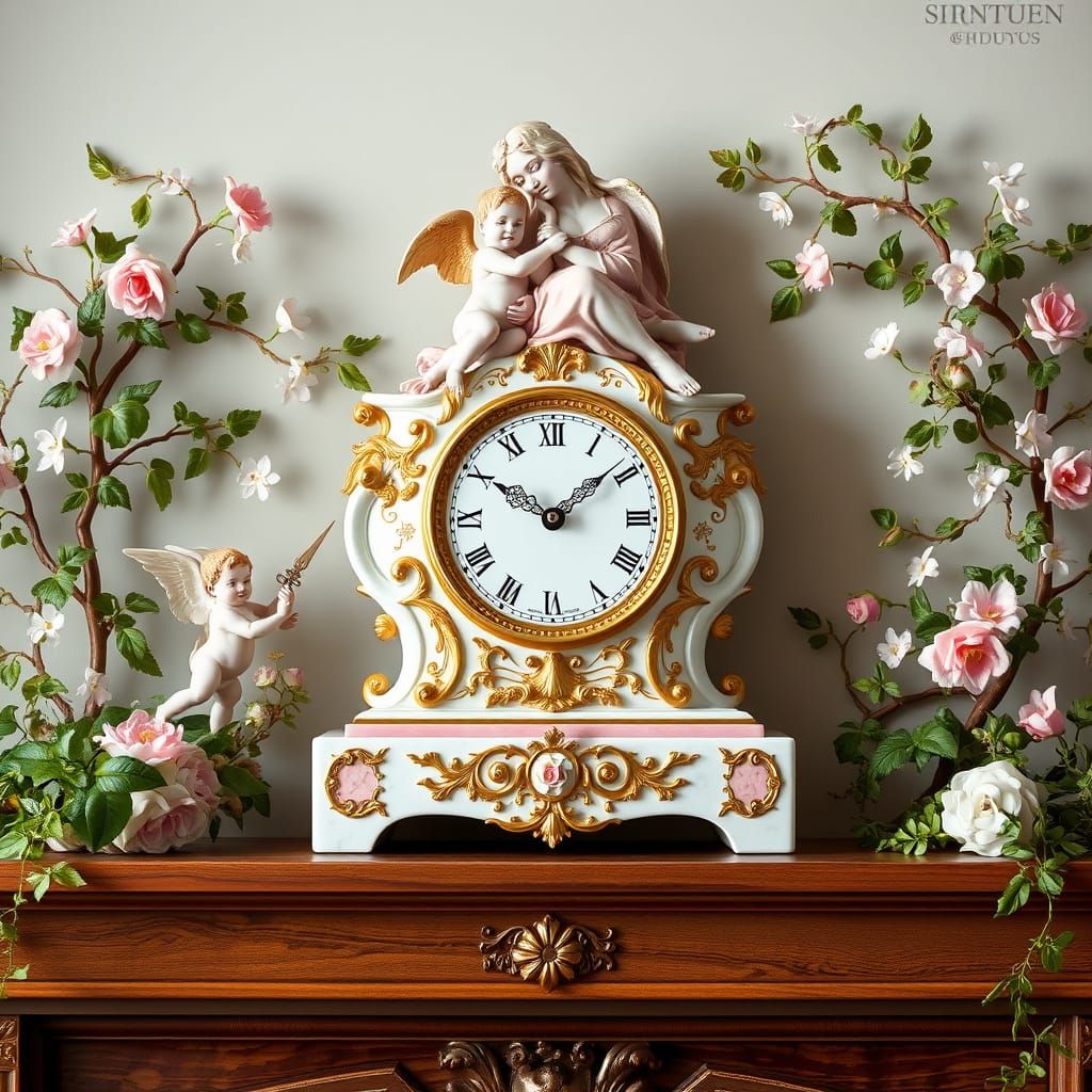 Ethereal Timepiece in Whimsical Wonderland