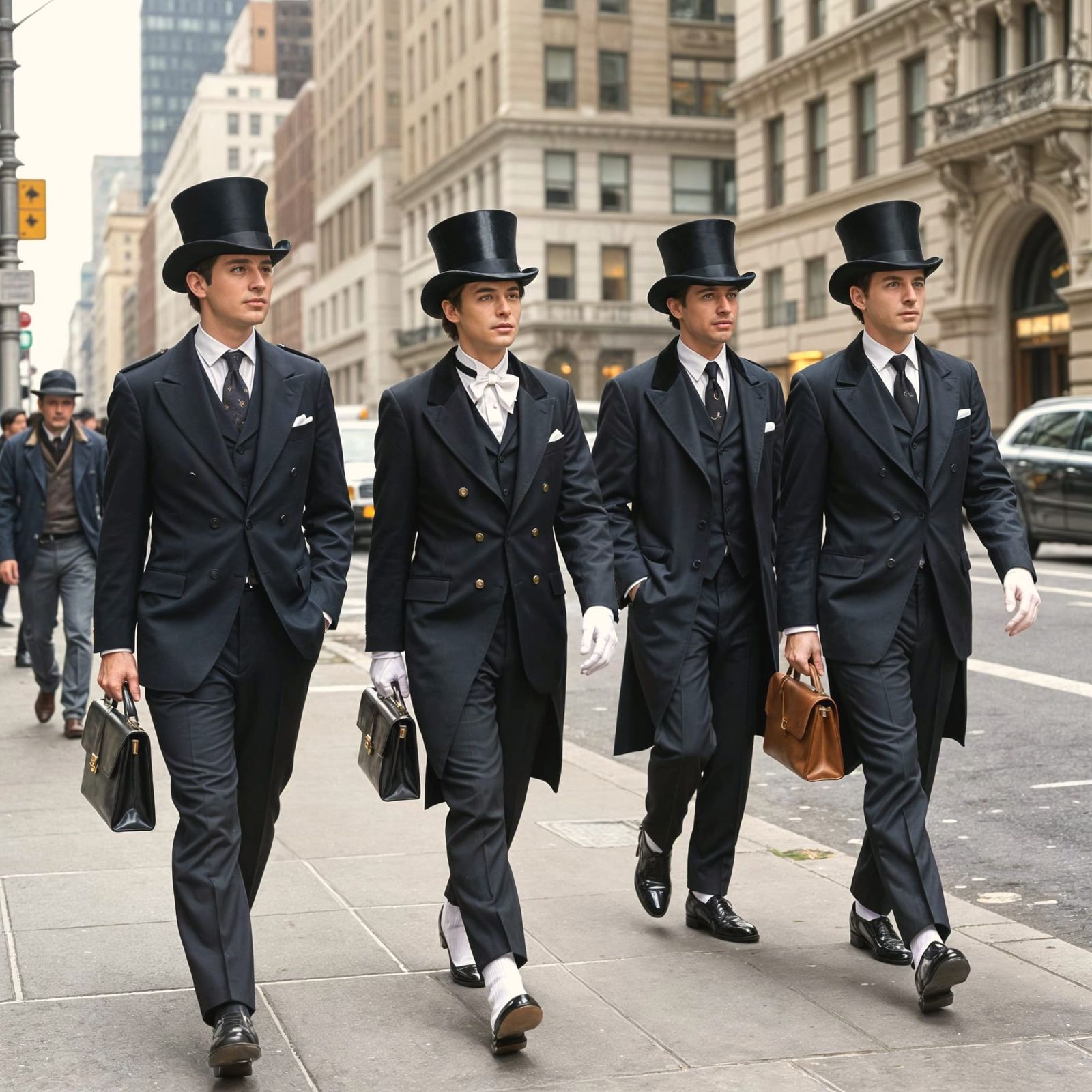 Well-to-Do Characters on Park Avenue in 1929