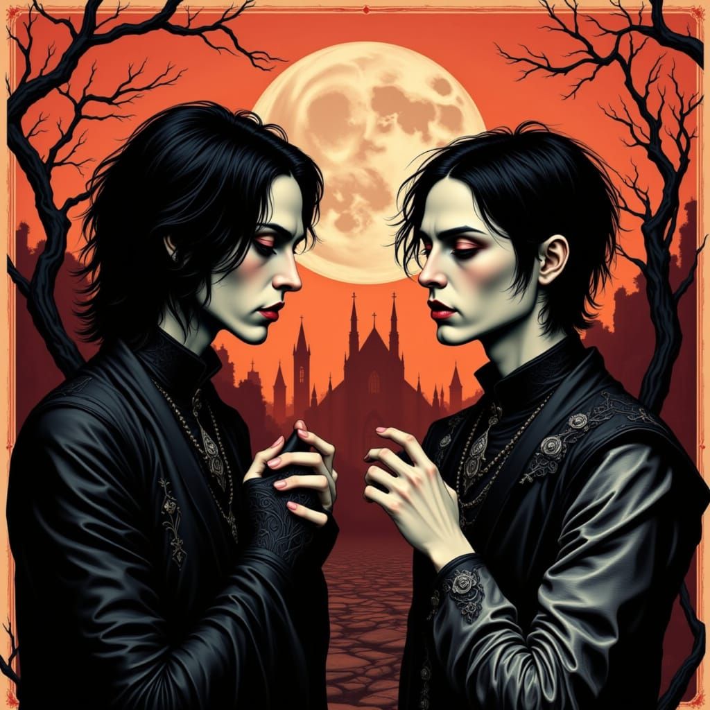 Somber Young Man Embracing Mortality in Desolate Cityscape