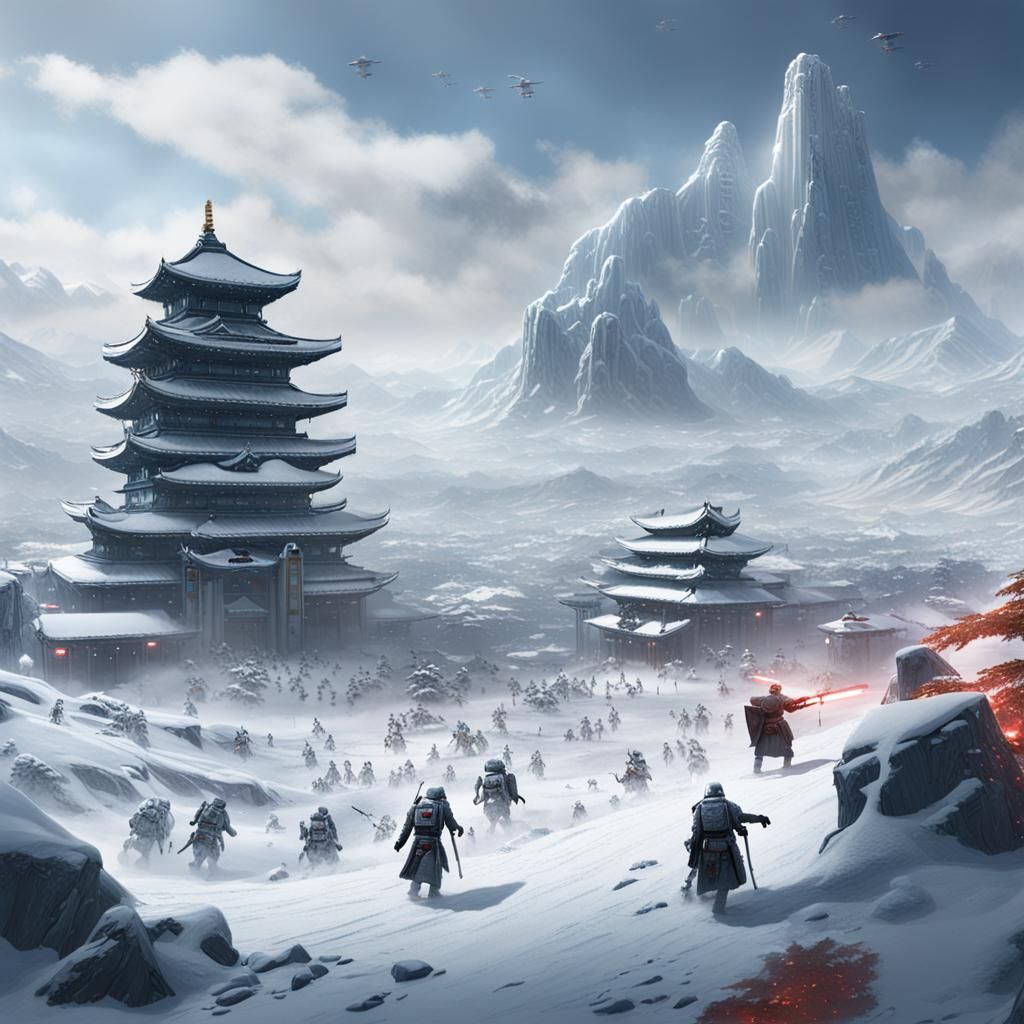 Star Wars Hoth Reimagined in Feudal Japan