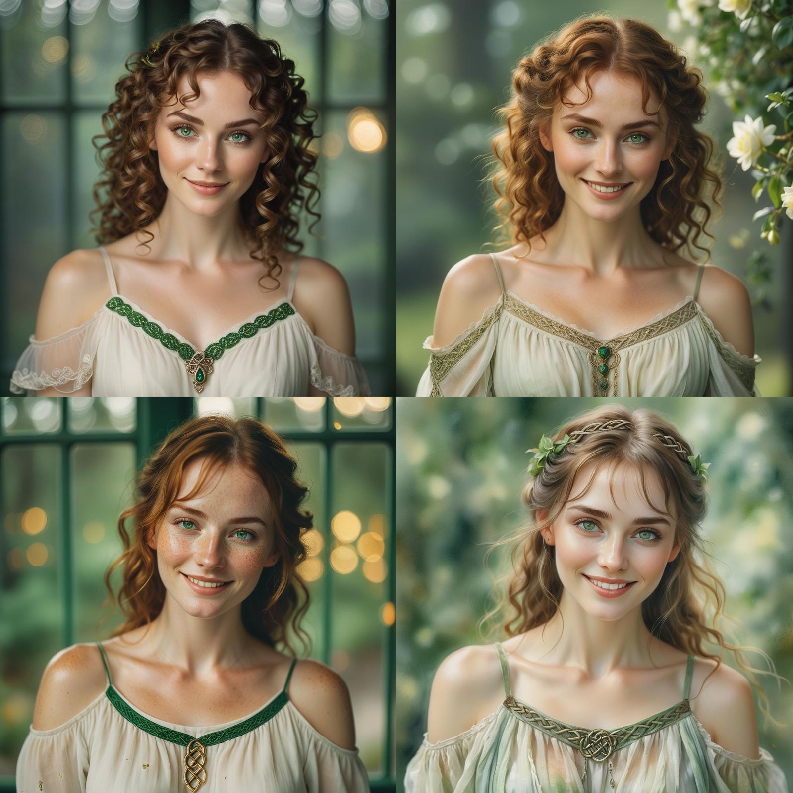 Radiant Portrait of a Beautiful Celtic Woman