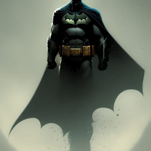 Hyperdetailed Batman in Dark Fantasy Style