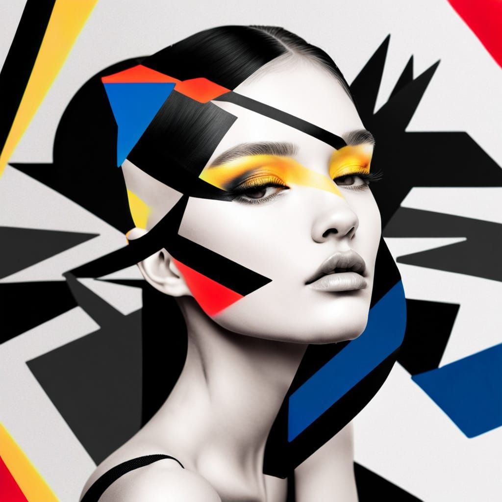 Surreal Airbrushed Balance in Neon Ink