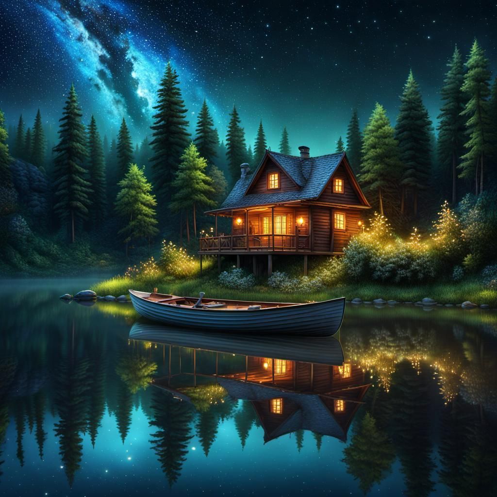 Beautiful night at home 🏡