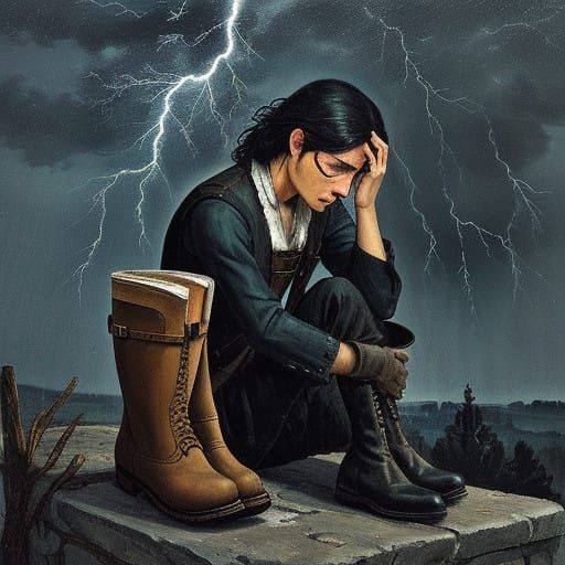 A Forced God's Lament in a World of Stormy Emotions