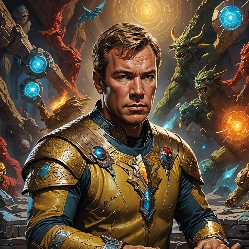 Captain Kirk Meets Dungeons & Dragons: Hyperrealistic Concep...