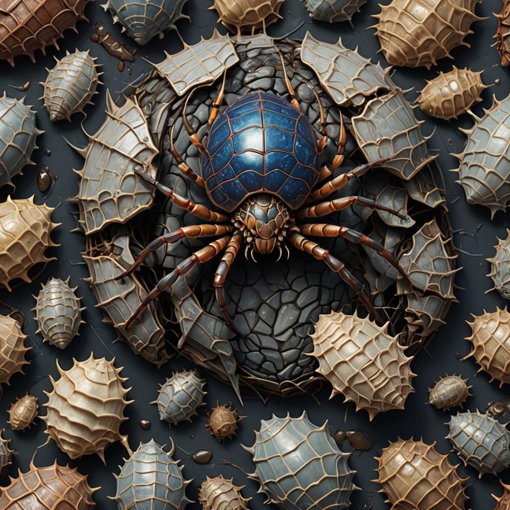 Fantastical Spider Isopod in Detailed Matte Painting