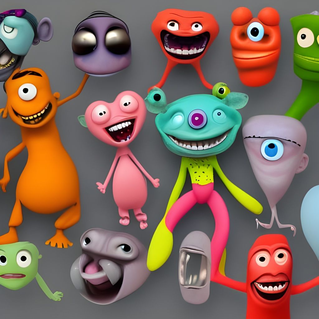 Disney's Ugly Cute Dolls in New York: 3D Art