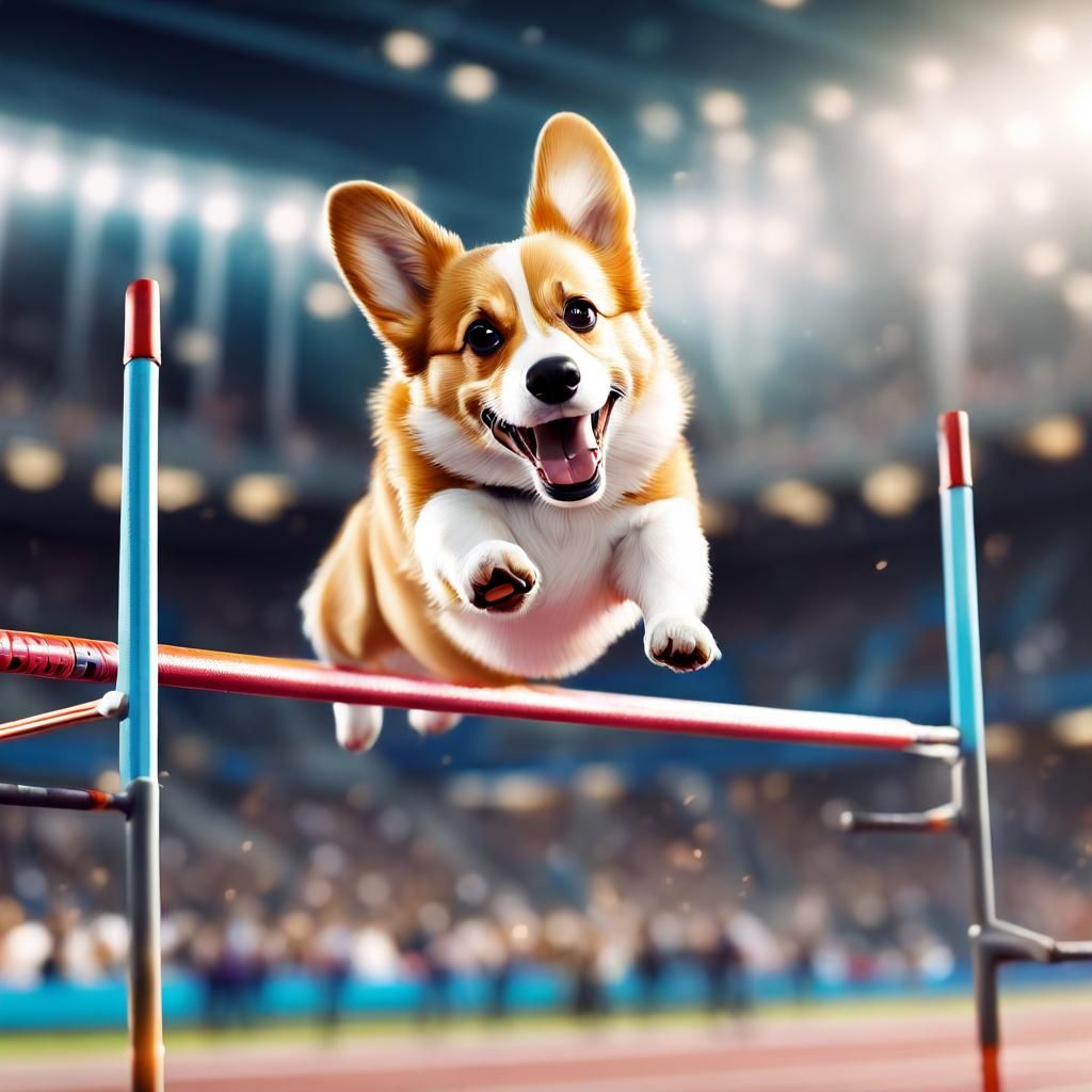 Corgi high jumper