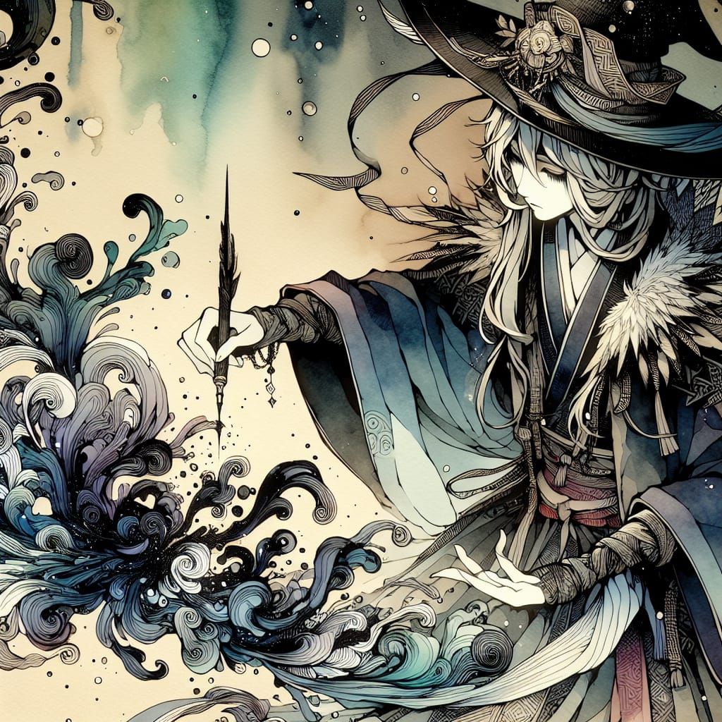 Enchanted Witchcraft Unfolds in Whispers of Ink