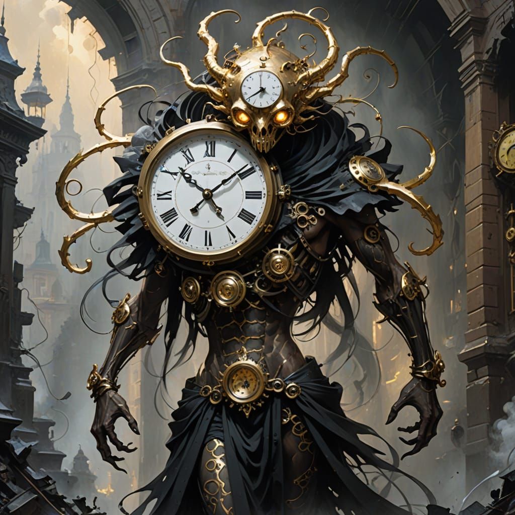 Clockwork Shadow Creature Emerges