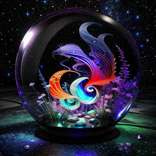 Surreal Pillow Fight Club in Art Nouveau Style