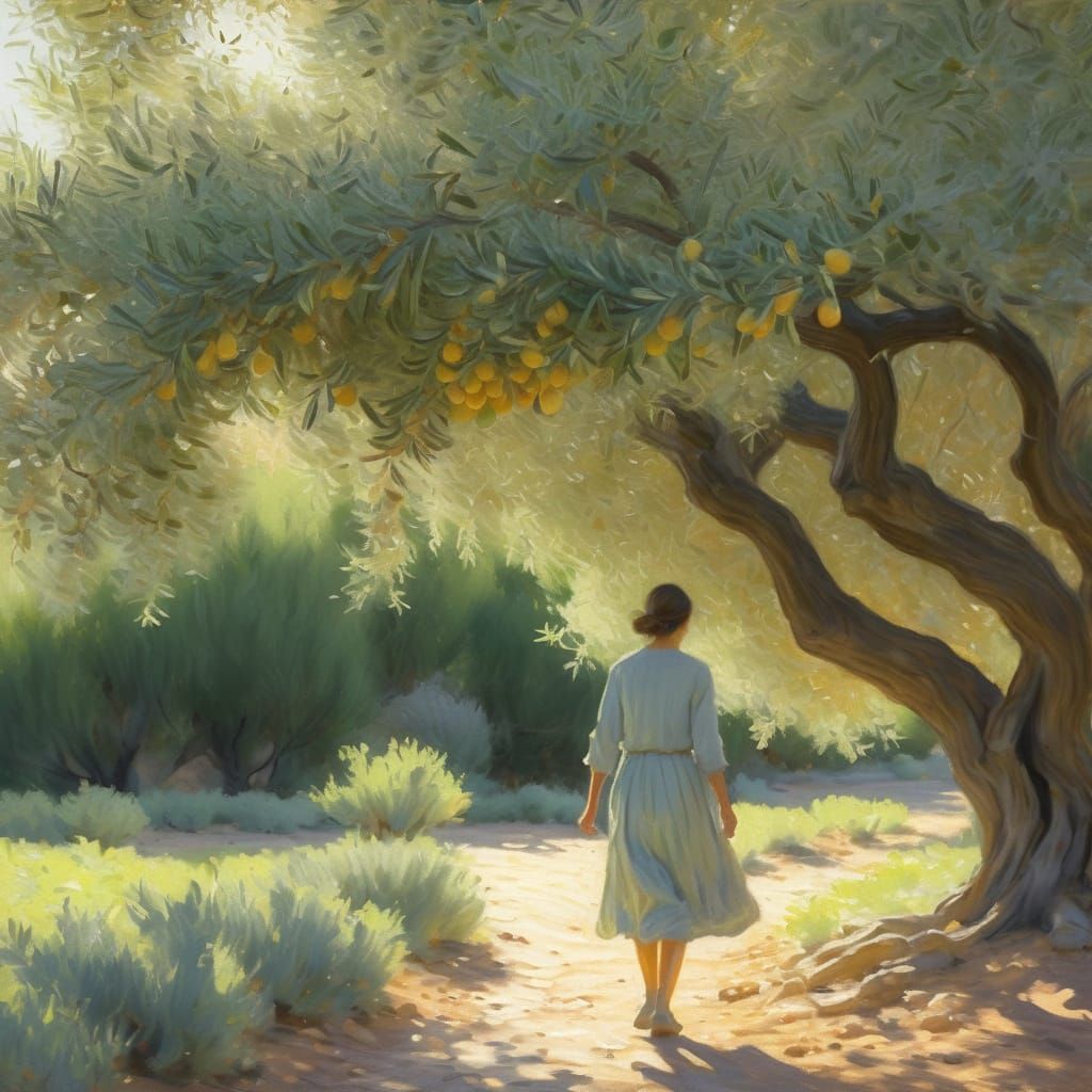 Un Jardin à Cythère 
Citruses 
Pistachio 
Olive Tree 
Green ...