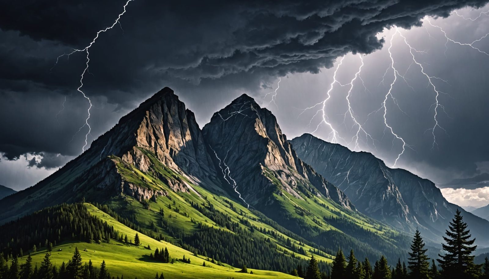 Hyperrealistic Mountain Resembling Billy Bob Thornton