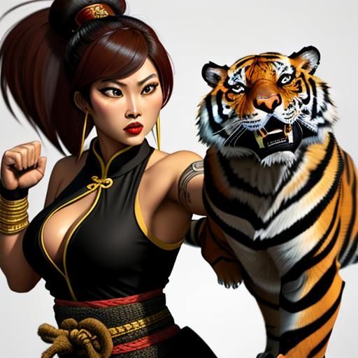 Anthropomorphic South China Tiger Kung Fu Master