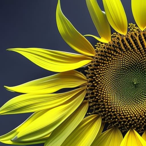 Photorealistic Sunflower in Sunlight, 8K Resolution