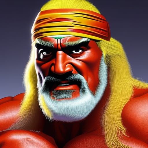 Hulk Hogan with too much hair