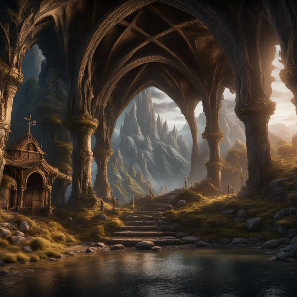 Fantastical Lord of the Rings Inspired Scene