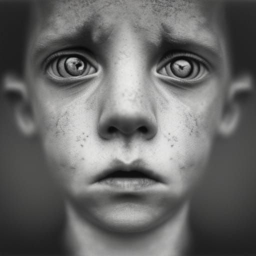 Intense Portrait in Dramatic Lighting Style