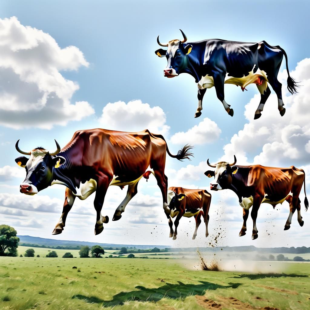 Dad!! The Cows are levitating again!
