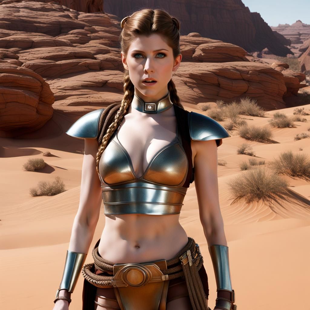 Metal Bikini Portrait in Hyperrealistic Digital Art Style