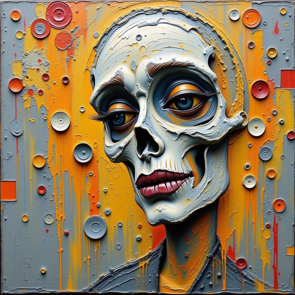 Impasto Oil Painting with Thick Brushstrokes in a Whimsical ...