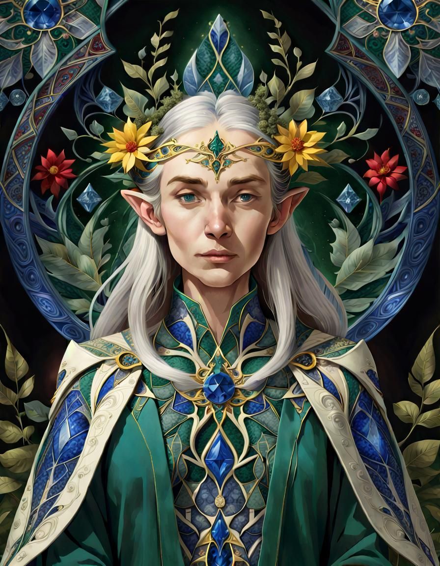 Portrait of Elven High-Elder (Mithrandir of Syrûn Lorenyr)