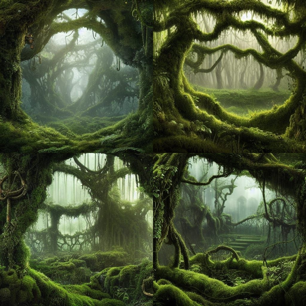 Overgrown Heaven: A Cinematic Digital Painting