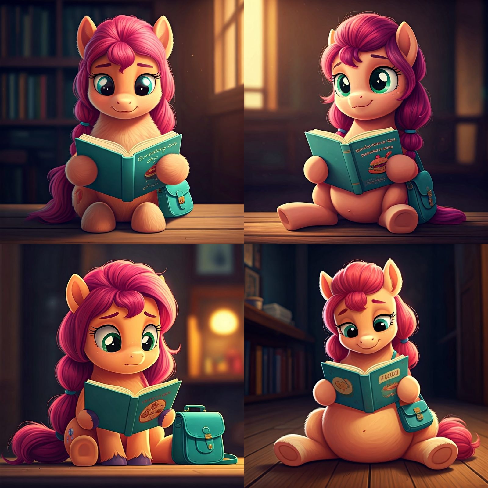 Chubby Sunny Starscout Reading a Book