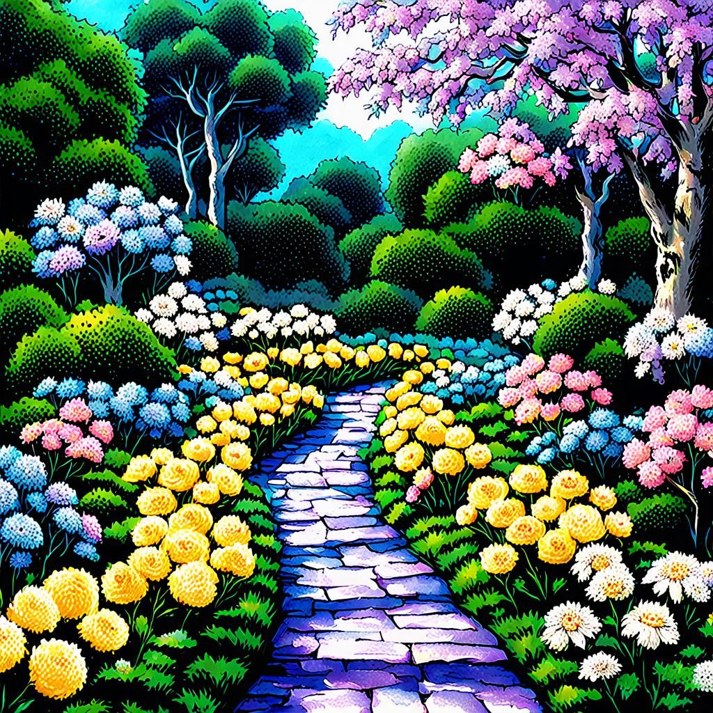 Enchanting Garden of Belleflowers