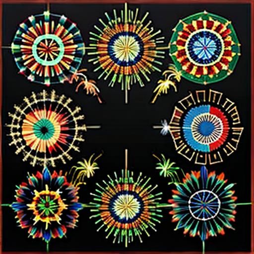 Brilliant Fireworks Light Up the Night Sky