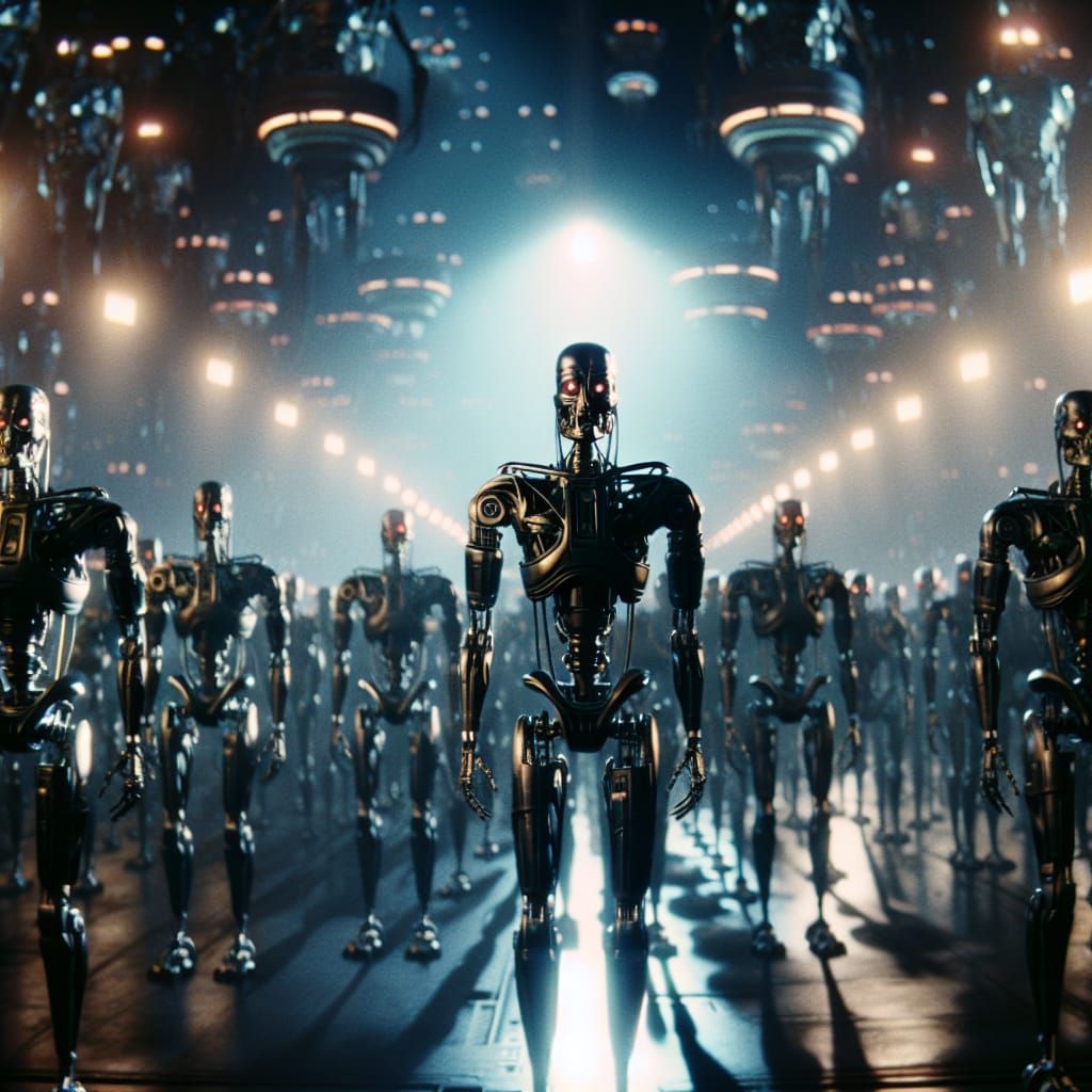 Sinister Robots Dominate Earth in Cinematic 35mm Film
