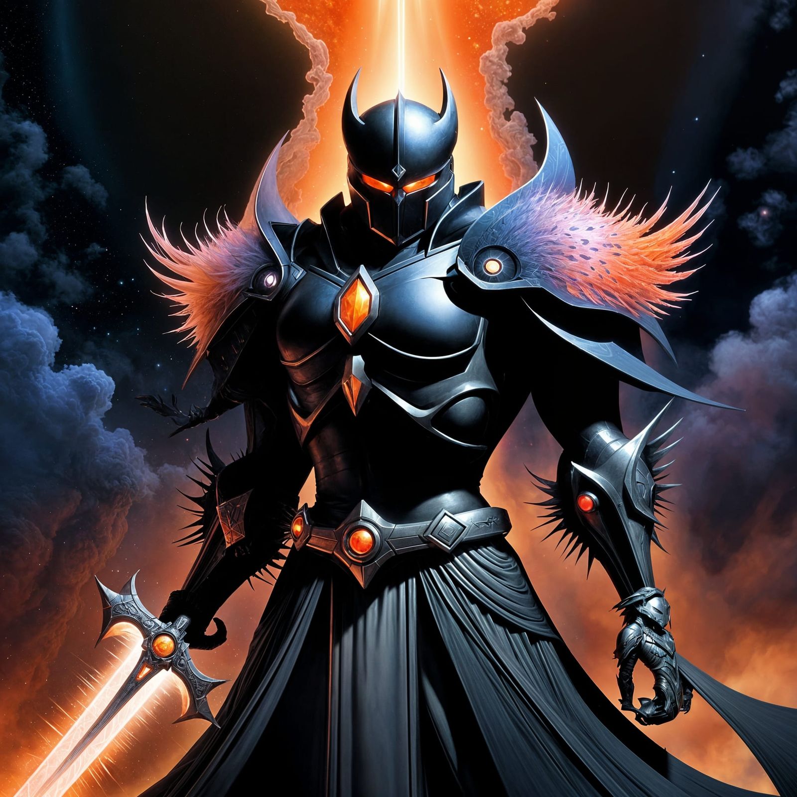 Epic Sci-Fi Anti-Paladin of the Negative Realm