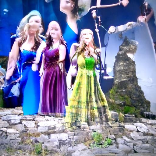 Enthusiastic Celtic Woman Portrait