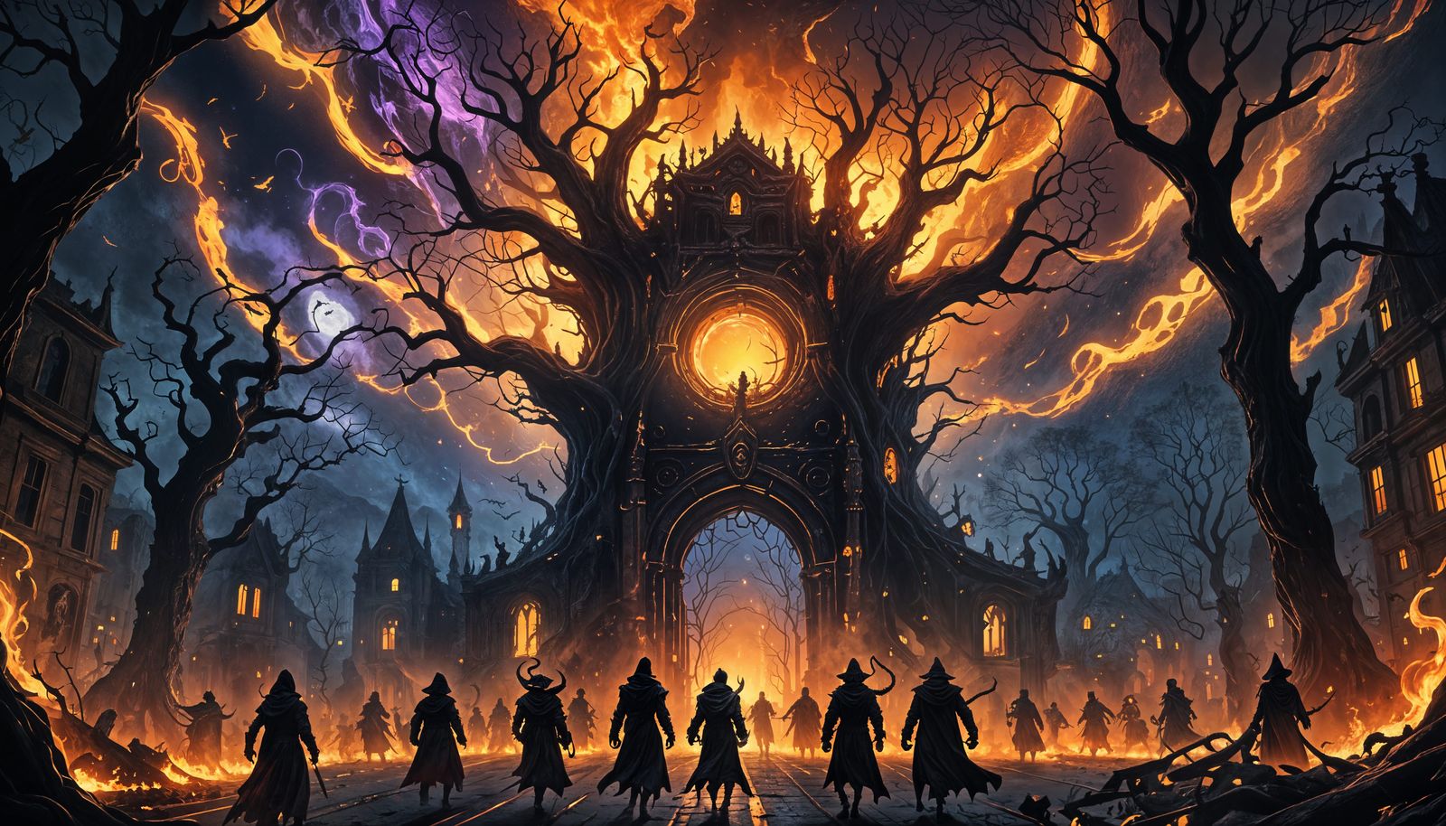 Halloween Portal to Living Hellscape: Fantasy Concept Art