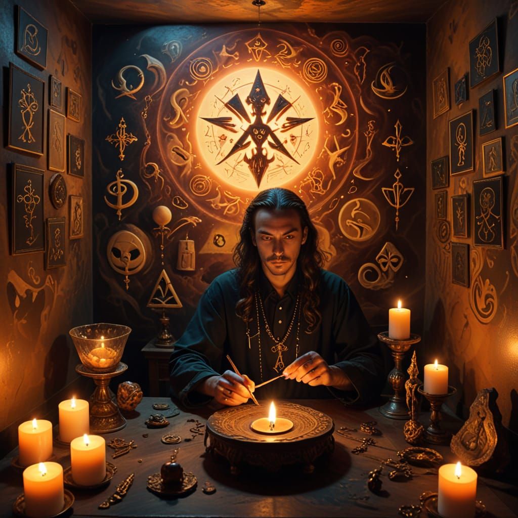 Surreal Portrait in Oil Painting Style with Bold Brushstroke...