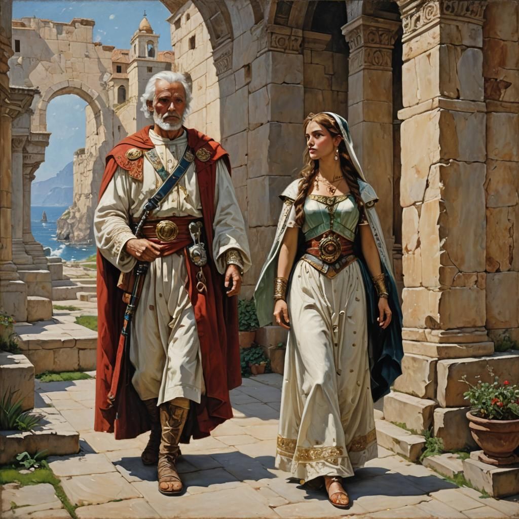 Adam and Eve: Oil Painting Masterpiece