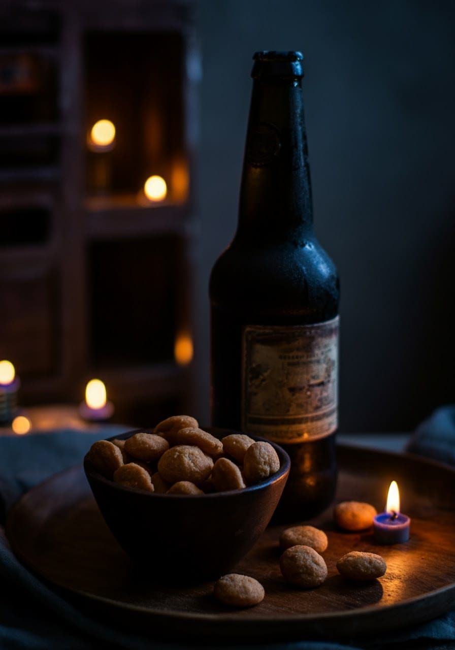 Traditional Jewish Man in Shabbat Attire, Illuminated by Sha...