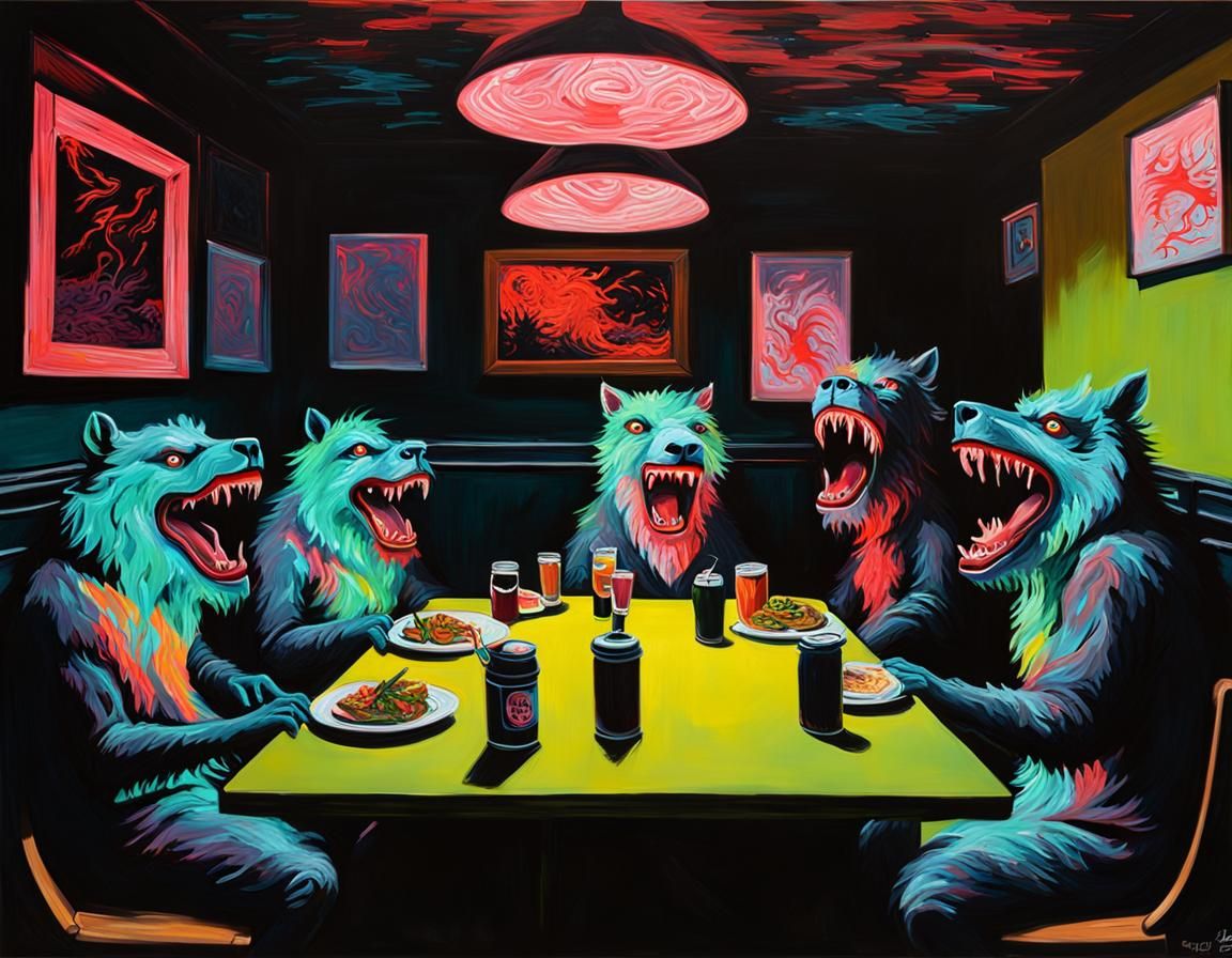 Werewolves at the Night Cafe