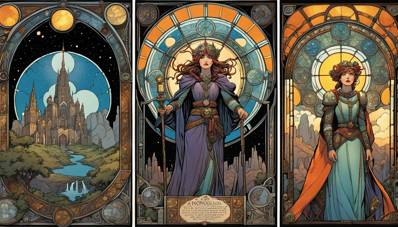 Lady Stemming-Rhædes: Post-Apocalyptic Tarot Comic