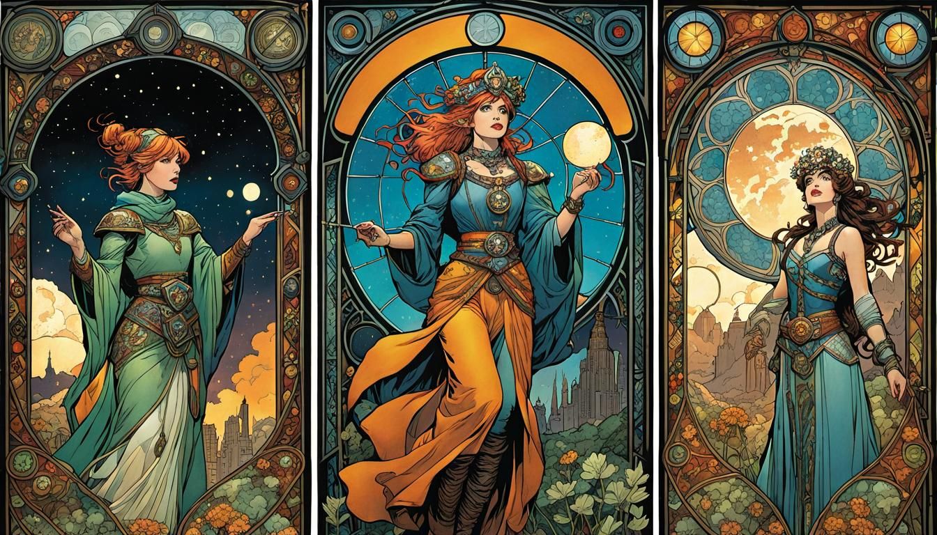 Fortune Teller in Comic Book Style