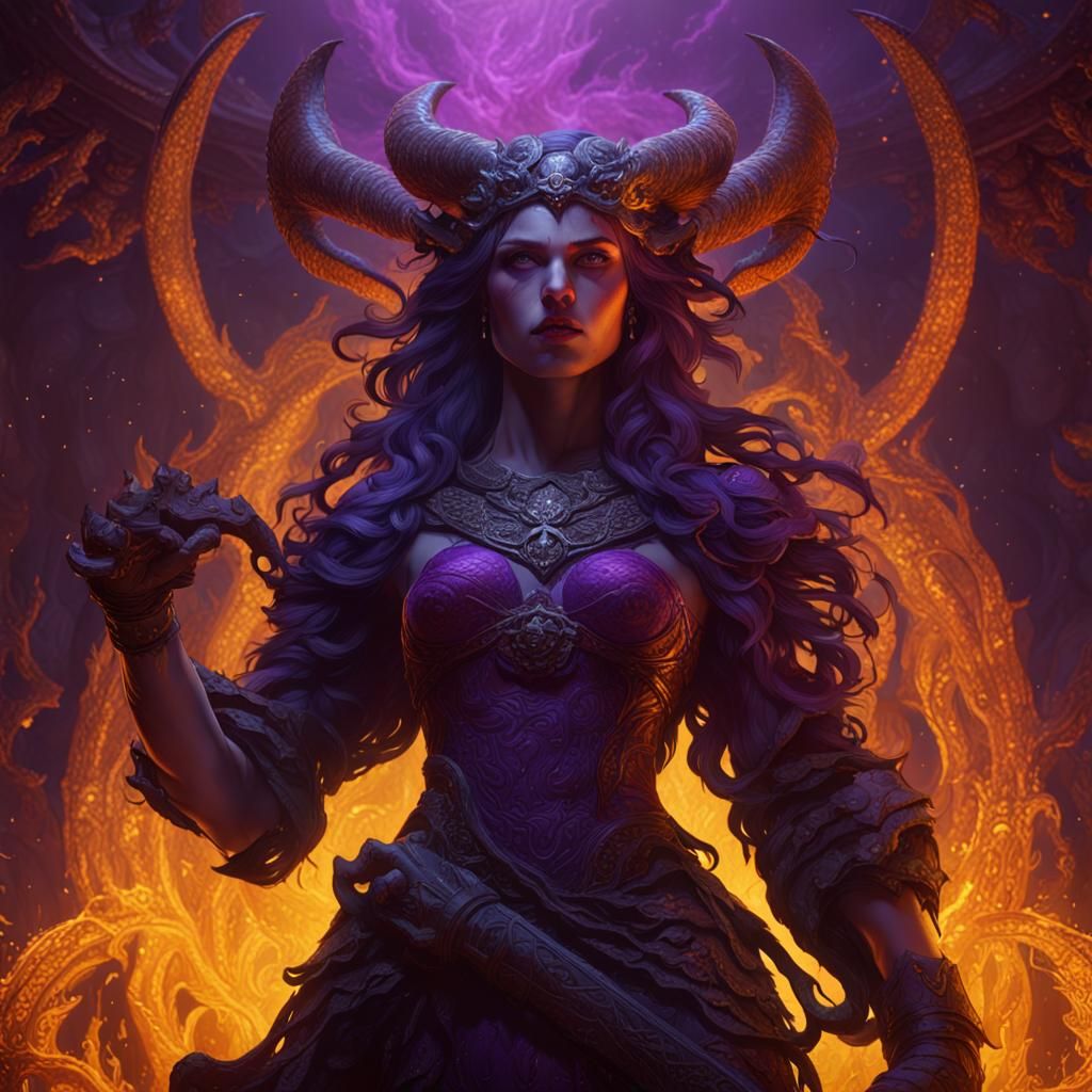 Lilith in Hell: Dark Fantasy Concept Art