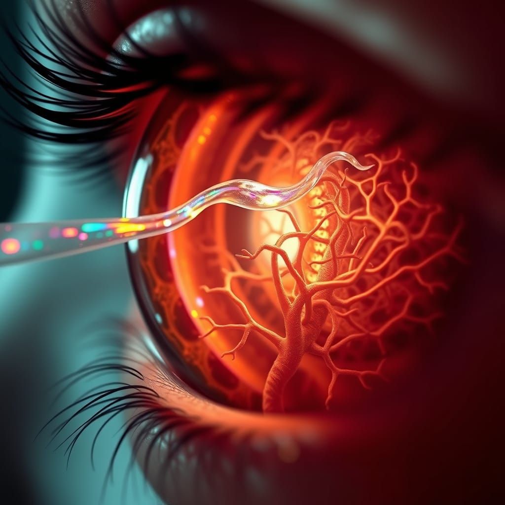 Im entering into the pupils hole and tickled the brain stems