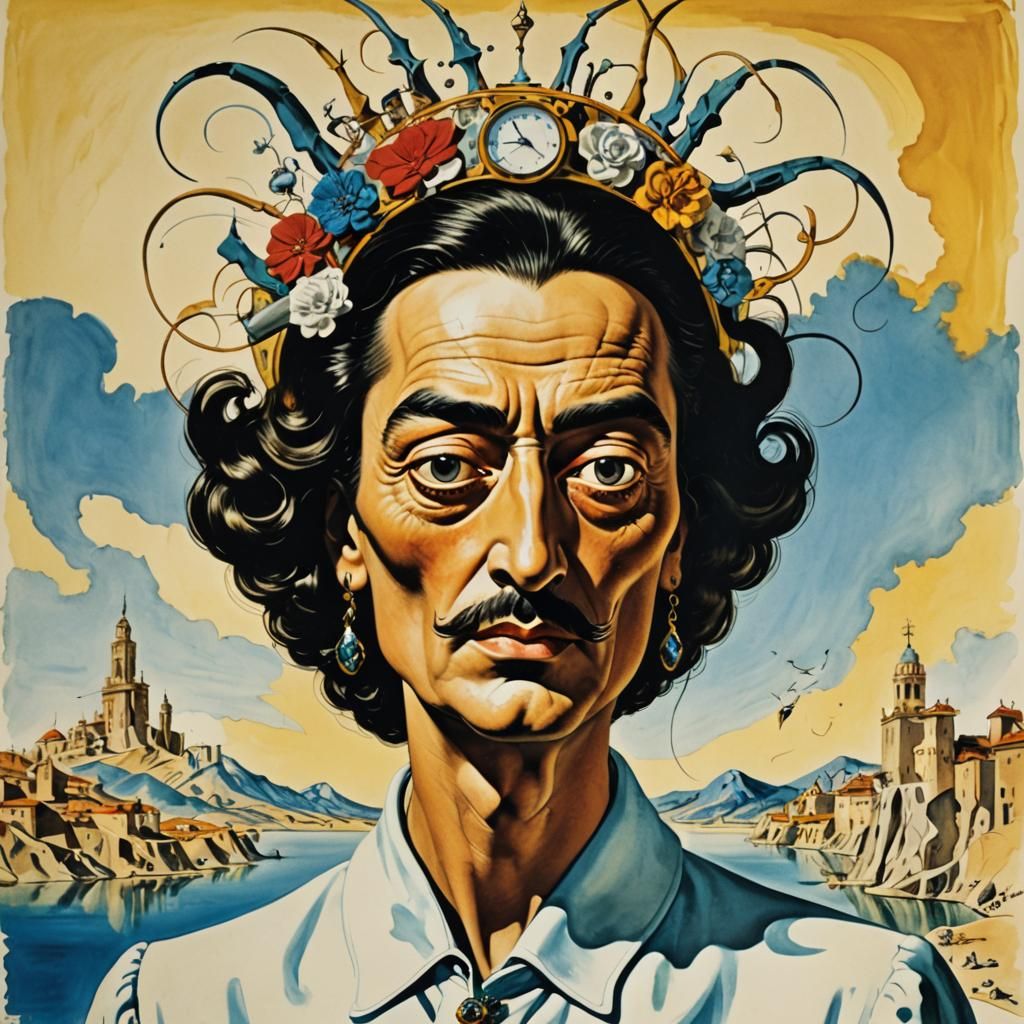Surreal Fashion Illustration in Dali Style