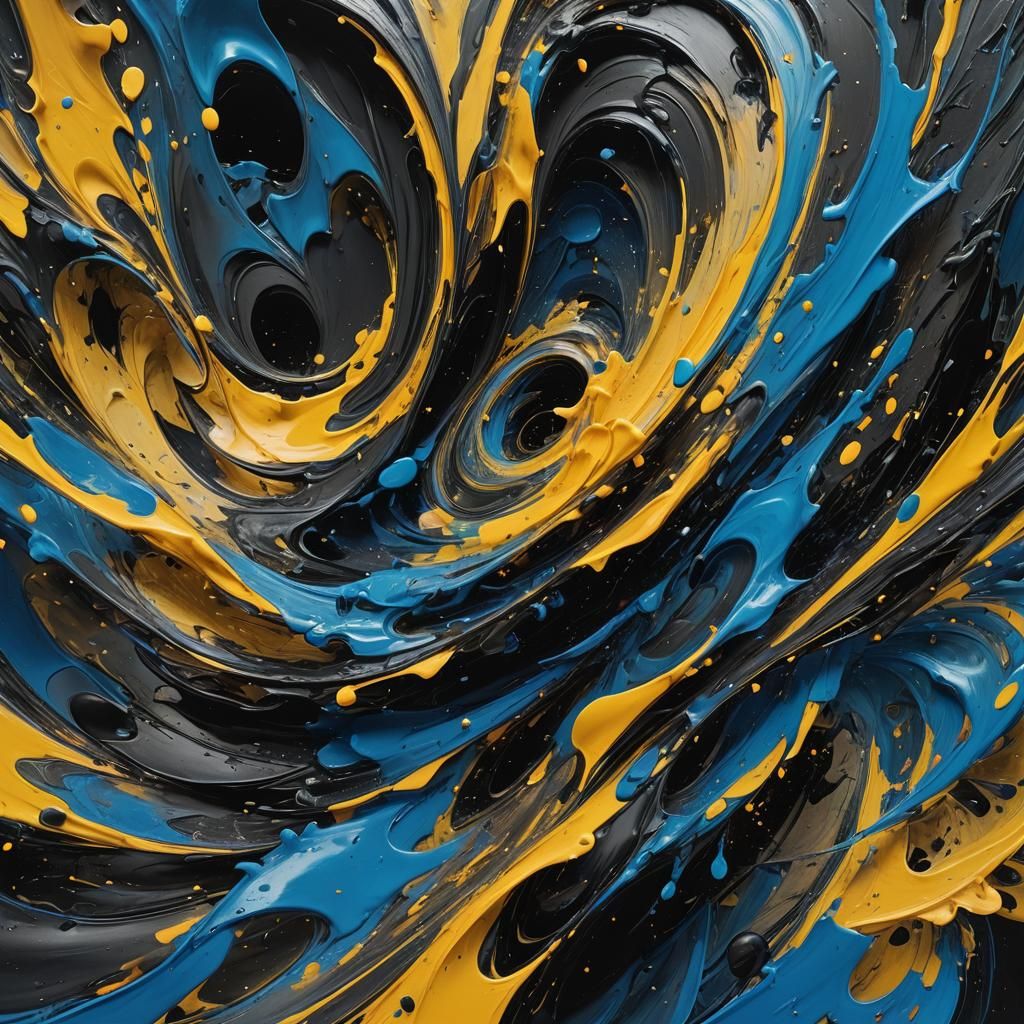 Abstract Expressionism: Swirling Colors in a Dreamscape