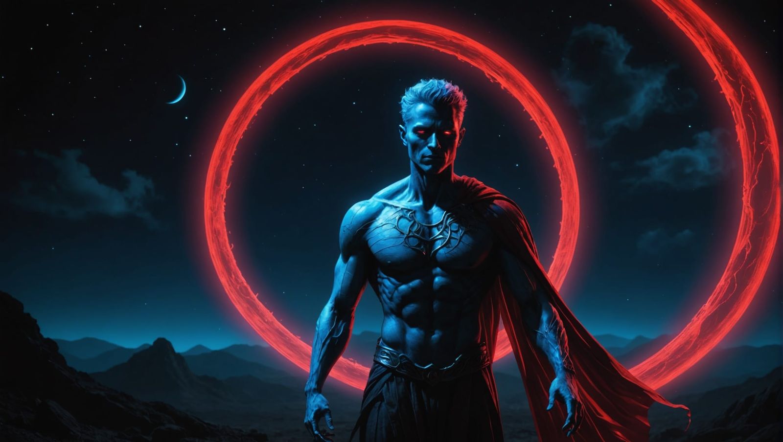 Neon Aura: A Soul's Quest for Love