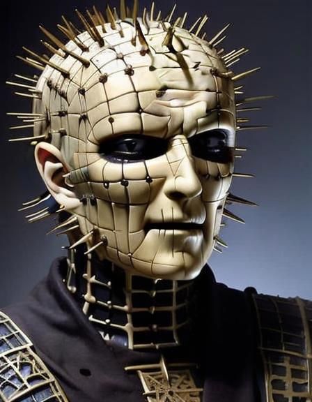 Hellraiser's Pinhead with White Skin